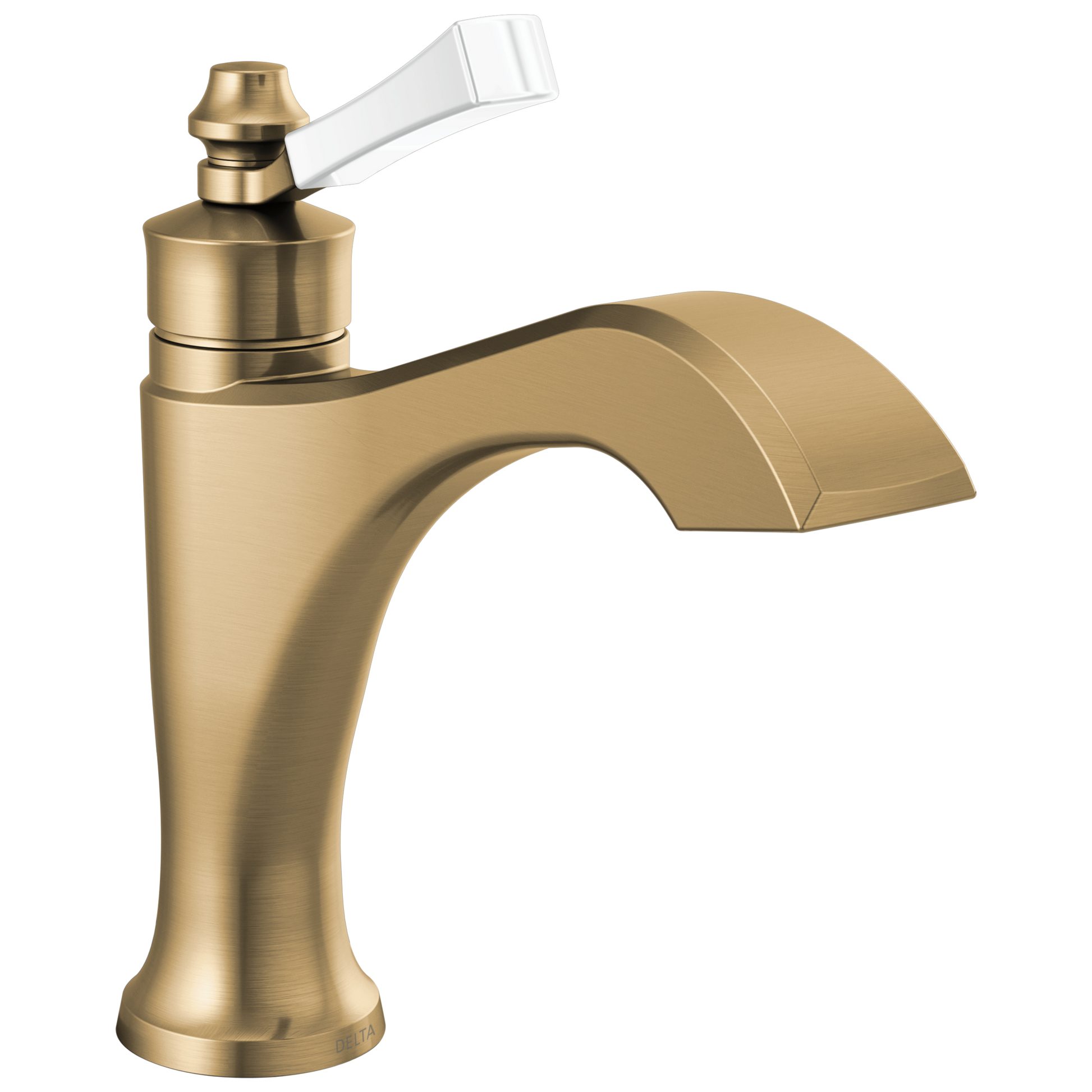 Delta Dorval 557-BLMPU Single Handle Bathroom Faucet - Champagne Bronze / Porcelain