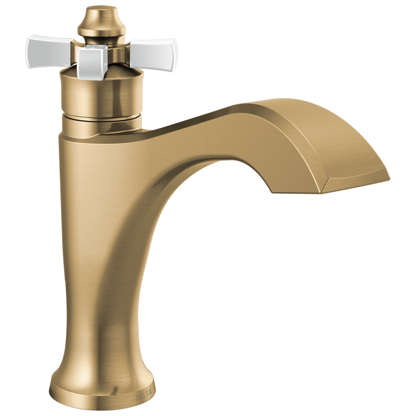 Delta Dorval 557-BLMPU Single Handle Bathroom Faucet - Champagne Bronze / Porcelain