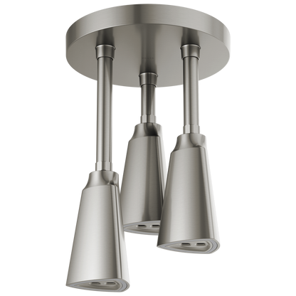 H2OKINETIC Pendant Raincan Shower Head with LED Light