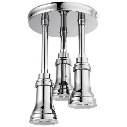 H2OKINETIC Pendant Raincan Shower Head with LED Light