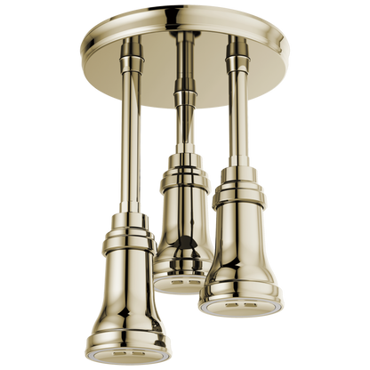 H2OKINETIC Pendant Raincan Shower Head with LED Light