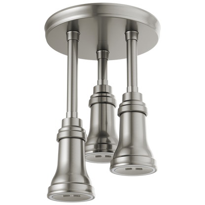 H2OKINETIC Pendant Raincan Shower Head with LED Light