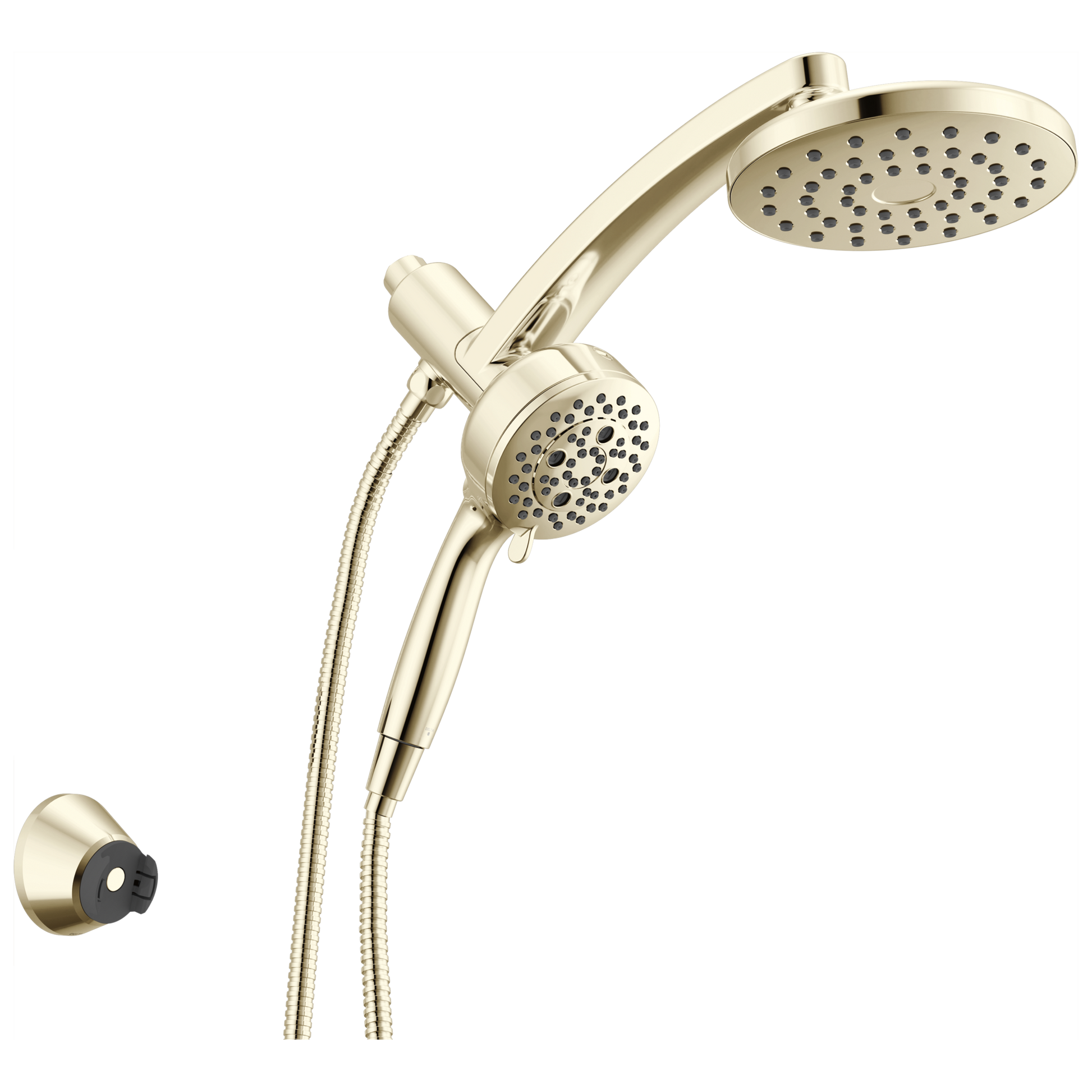 Delta Universal Showering Components 58600 PivotPro 3-in-1 Combination Shower - Lumicoat Polished Nickel