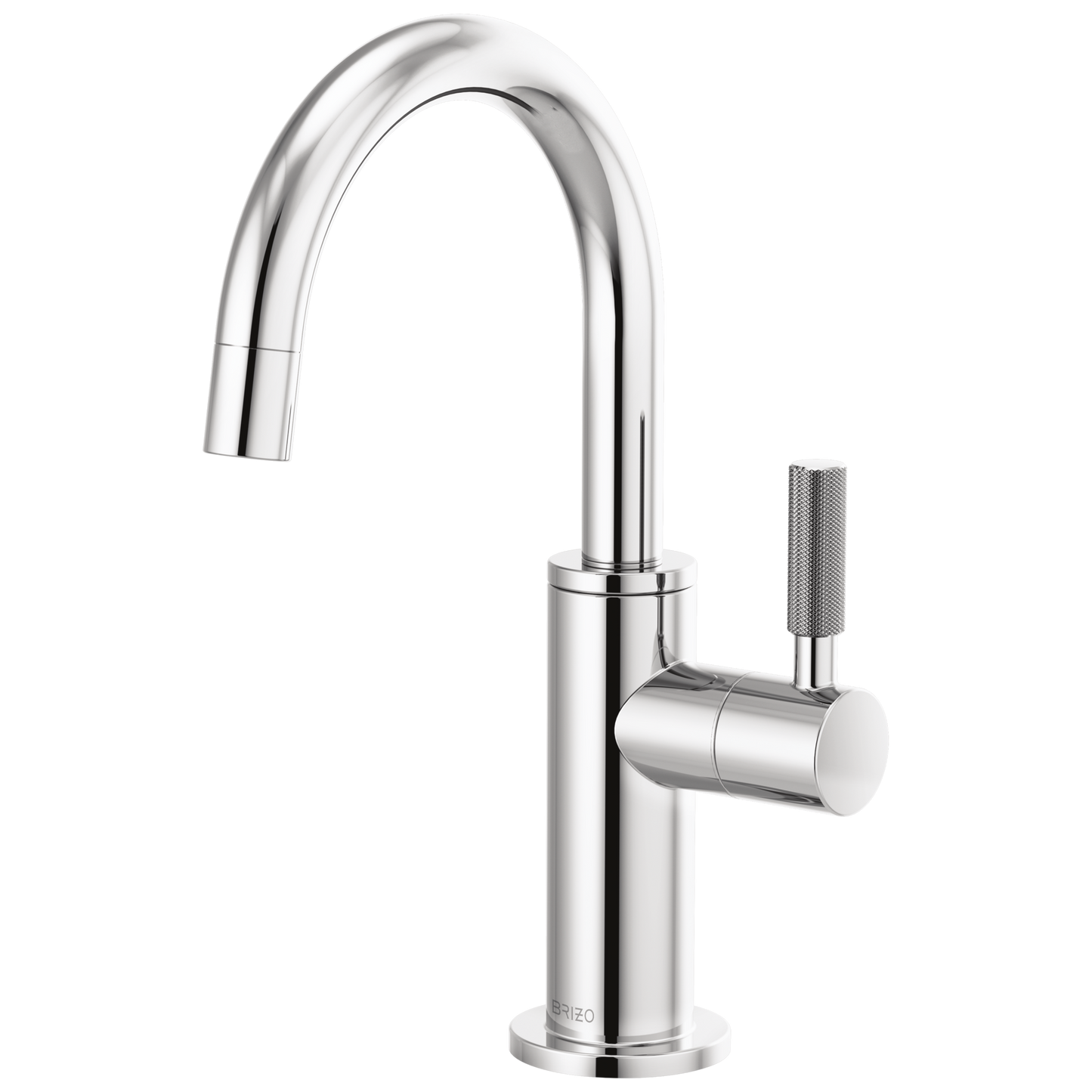 Brizo Litze 61343LF Beverage Faucet with Arc Spout and Knurled Handle - Chrome