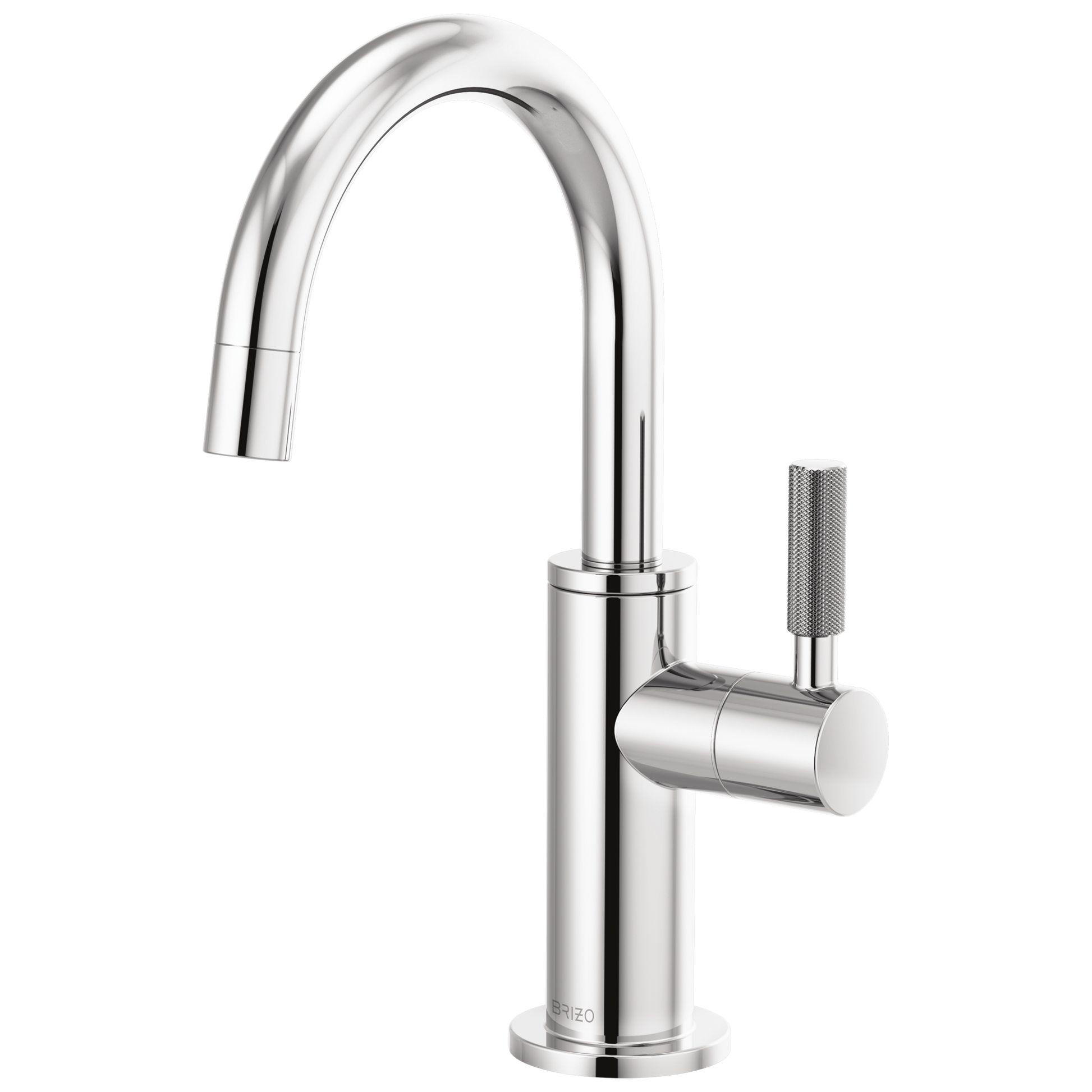 Brizo Litze 61343LF Beverage Faucet with Arc Spout and Knurled Handle - Chrome