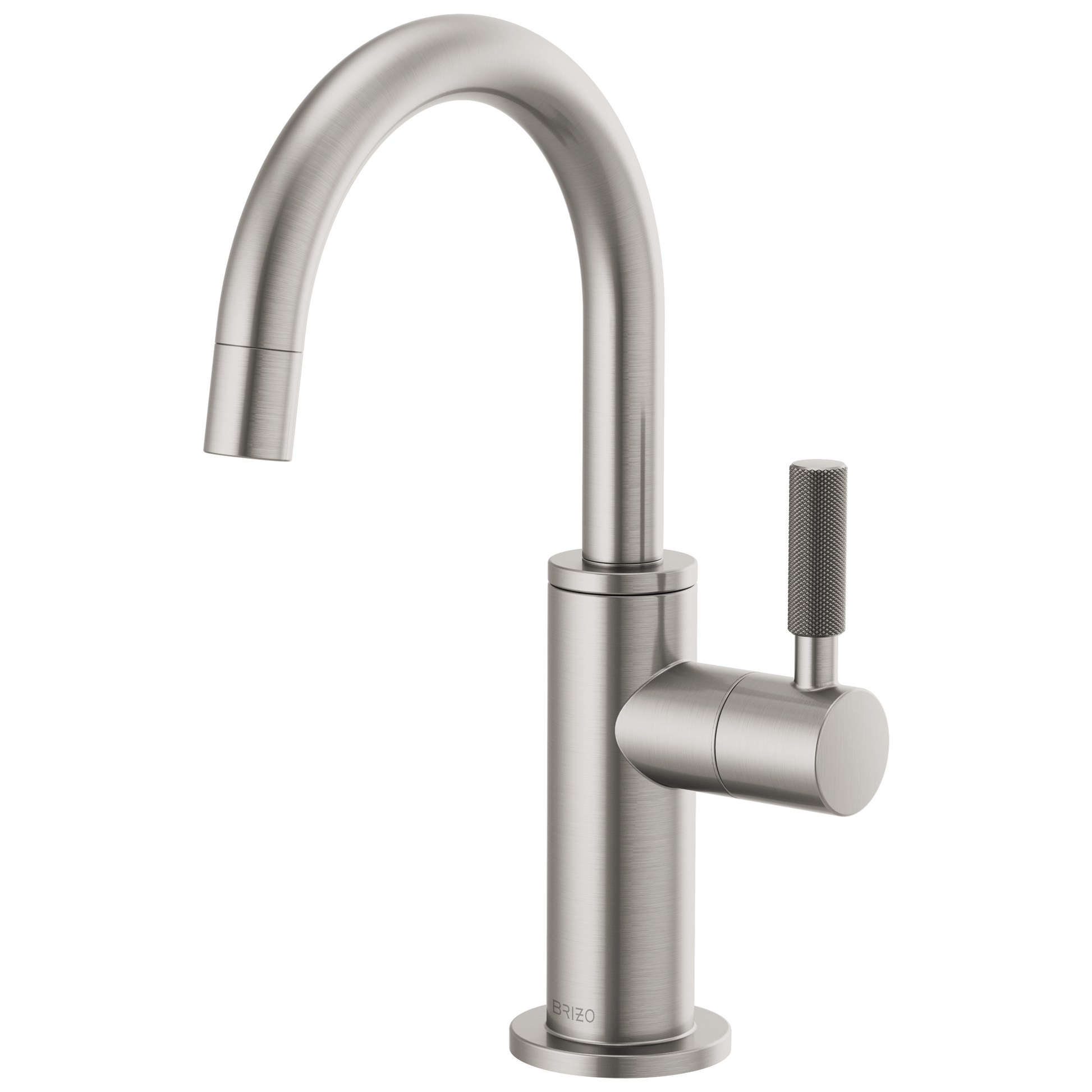 Brizo Litze 61343LF Beverage Faucet with Arc Spout and Knurled Handle - Stainless