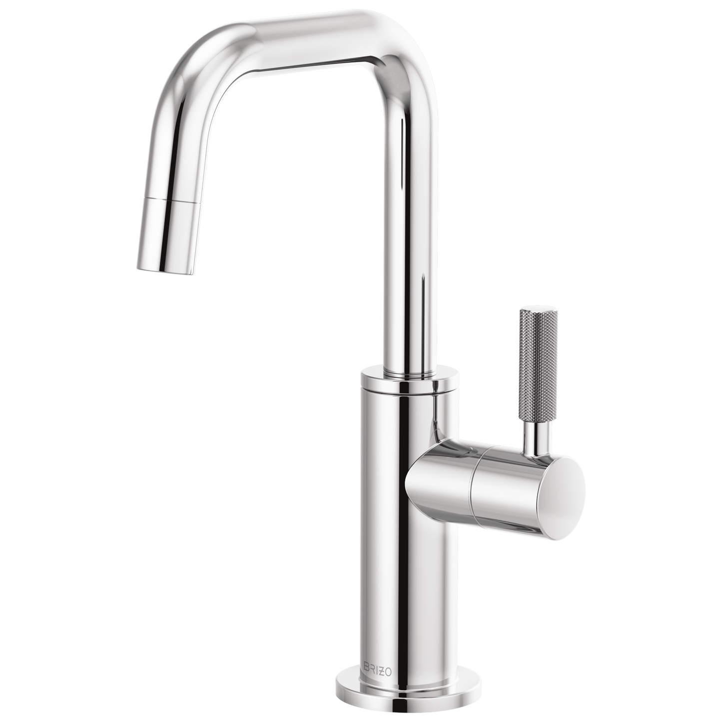 Brizo Litze 61353LF-C Beverage Faucet with Square Spout and Knurled Handle - Chrome