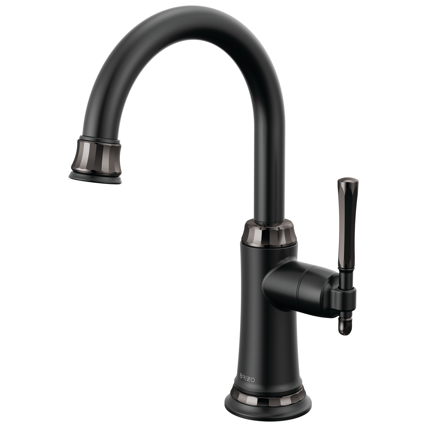 Brizo Tulham 61358LF Beverage Faucet - Matte Black / Brilliance Black Onyx