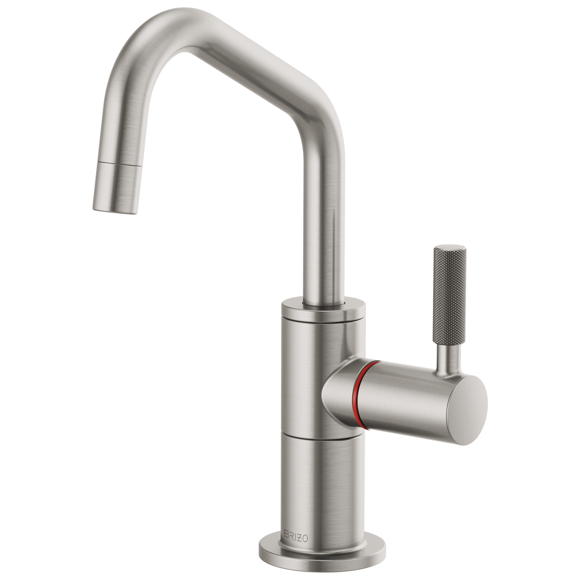 Brizo Brizo Litze: Instant Hot Faucet with Angled Spout and Knurled Handle