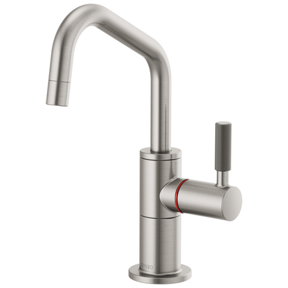 Brizo Brizo Litze: Instant Hot Faucet with Angled Spout and Knurled Handle