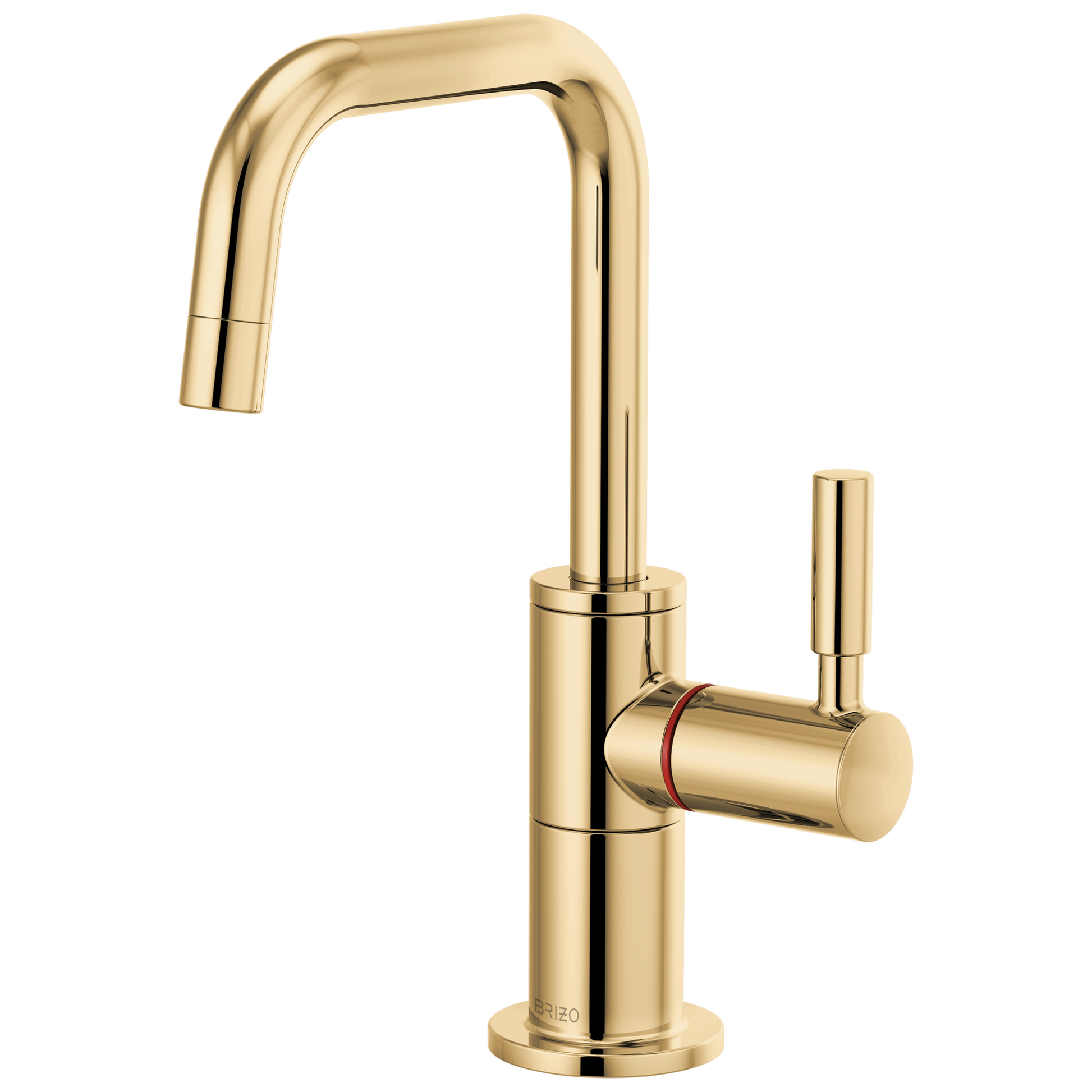 Brizo Odin 61365LF Instant Hot Faucet with Square Spout - Polished Gold