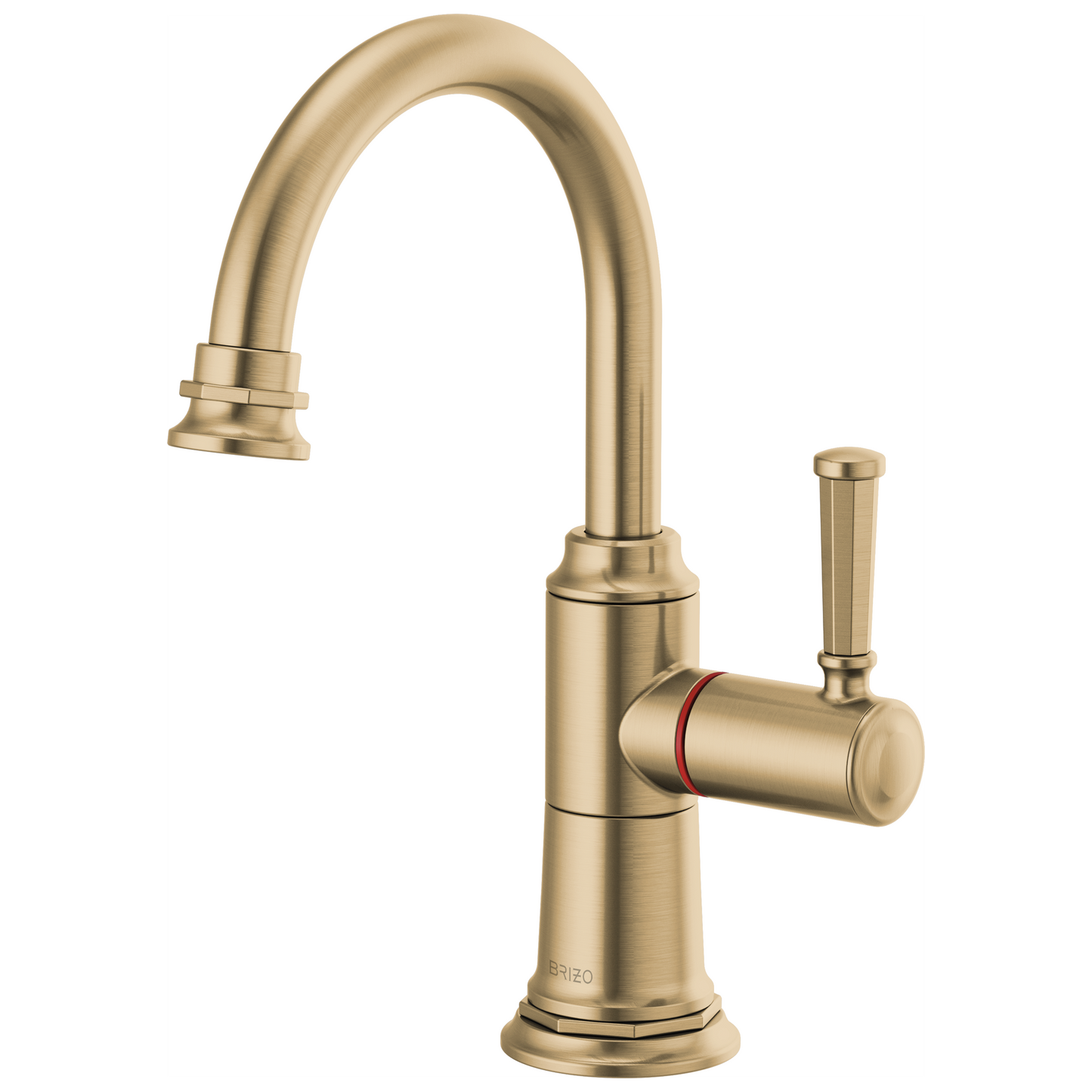 Brizo Rook 61374LF Instant Hot Faucet with Arc Spout - Luxe Gold