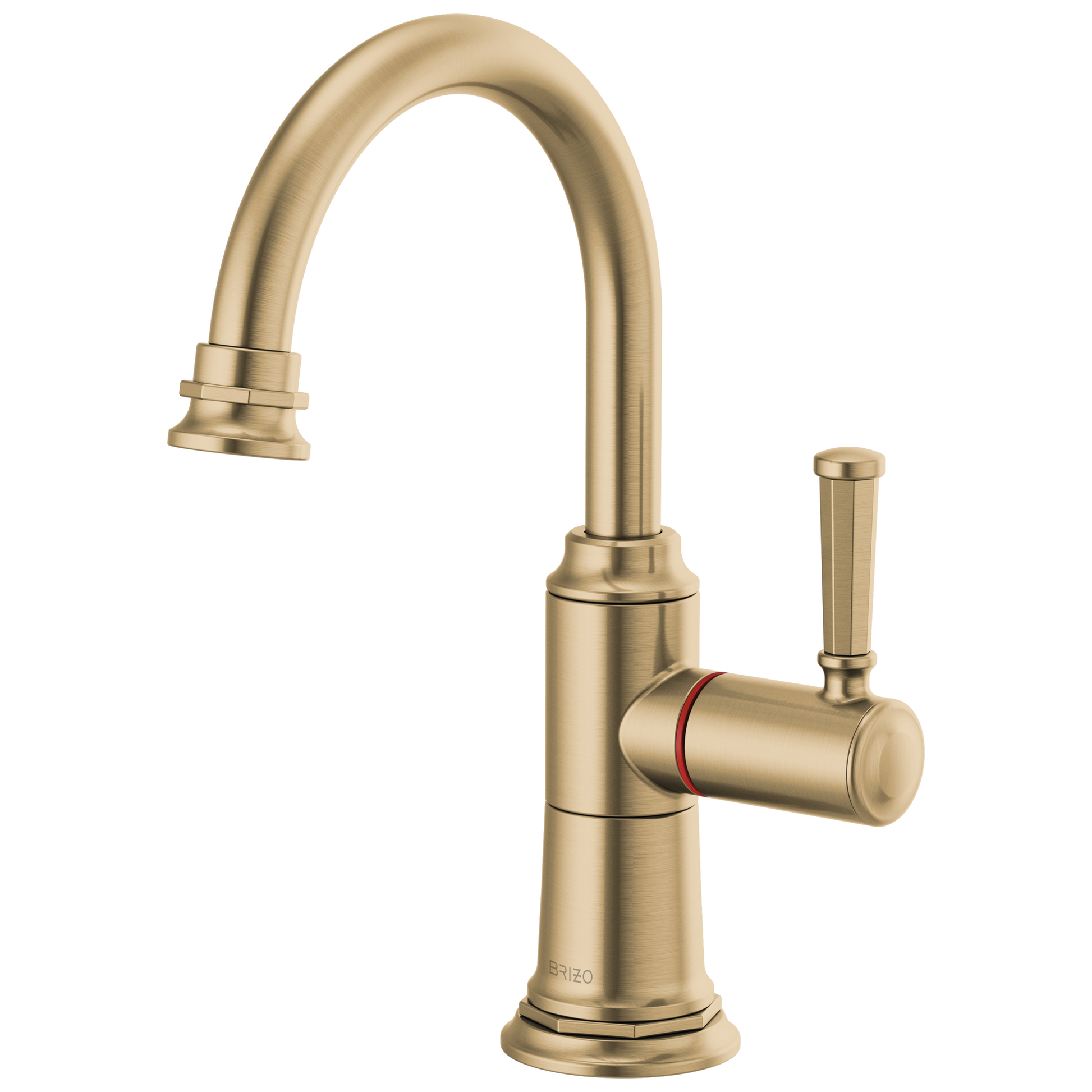 Brizo Rook 61374LF Instant Hot Faucet with Arc Spout - Luxe Gold