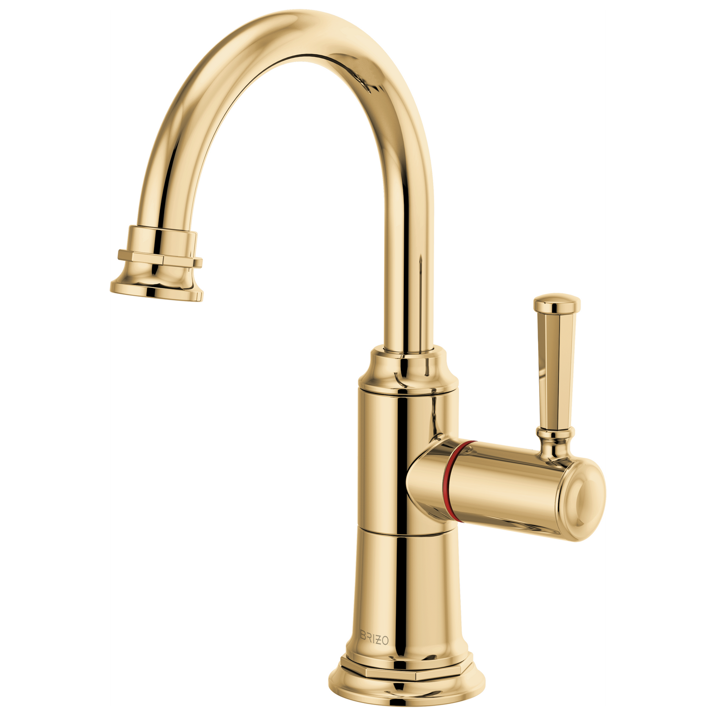 Brizo Rook 61374LF Instant Hot Faucet with Arc Spout - Polished Gold