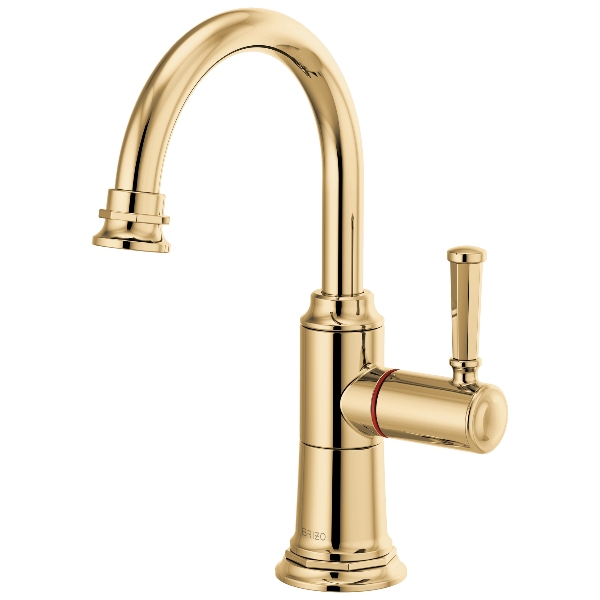 Brizo Rook 61374LF Instant Hot Faucet with Arc Spout - Polished Gold