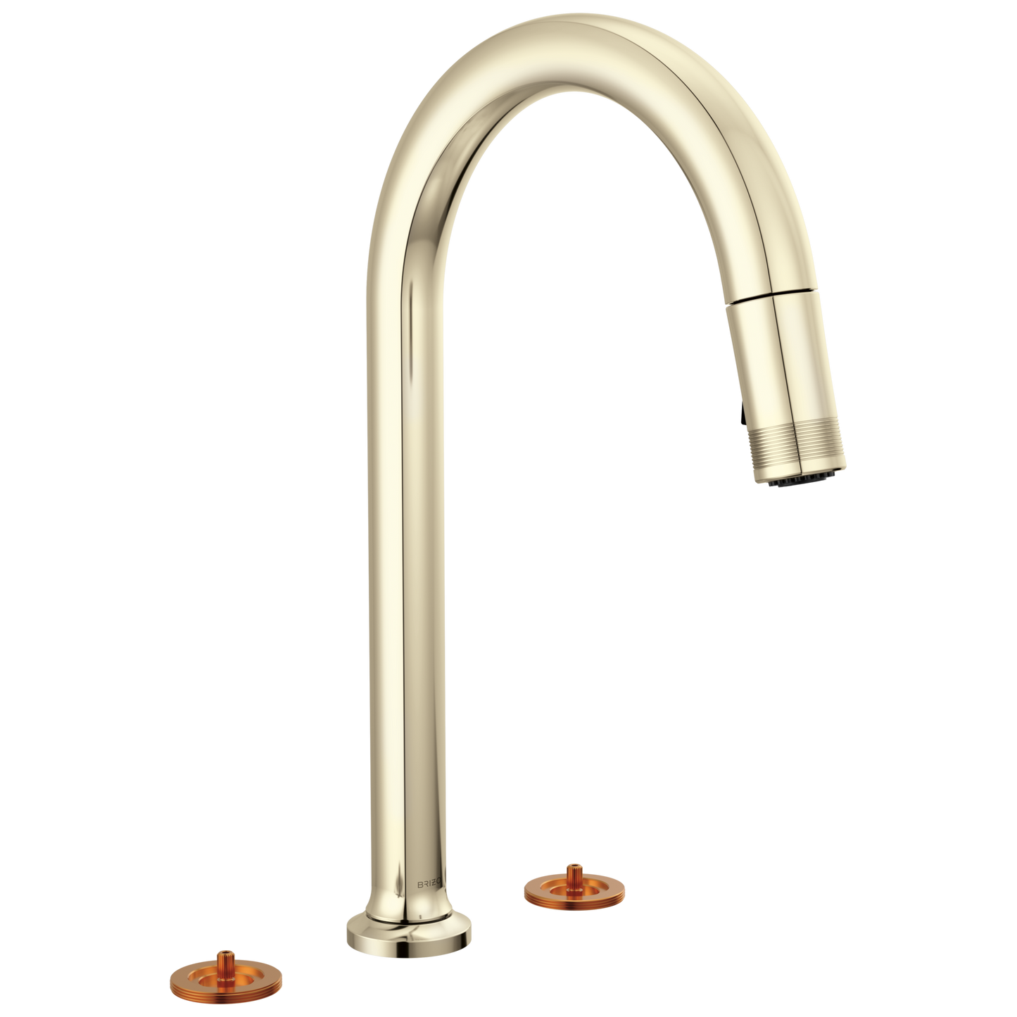 Widespread Pull-Down Faucet with Arc Spout - Less Handles