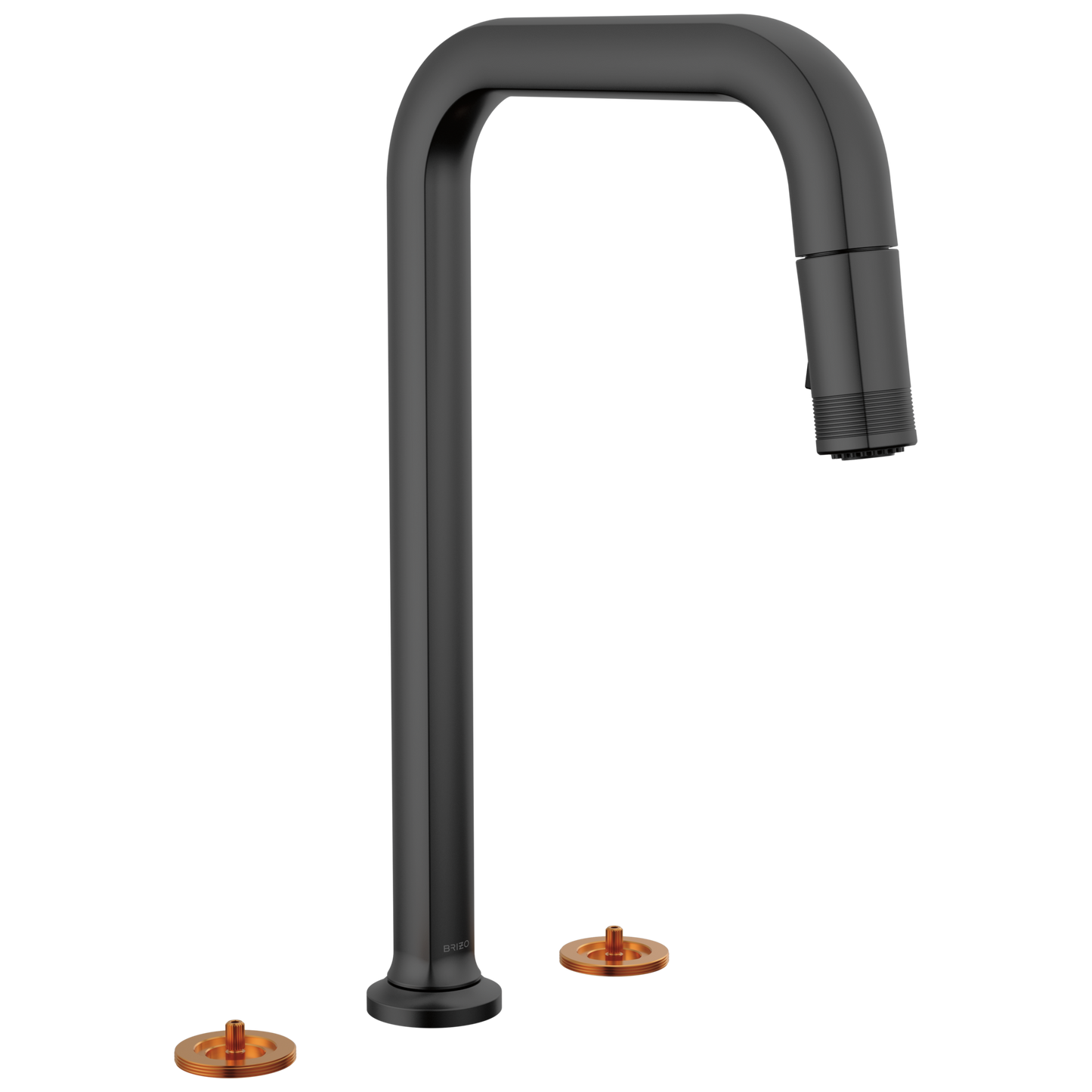 Widespread Pull-Down Faucet with Square Spout - Less Handles