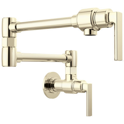 Wall Mount Pot Filler with Lever Handle