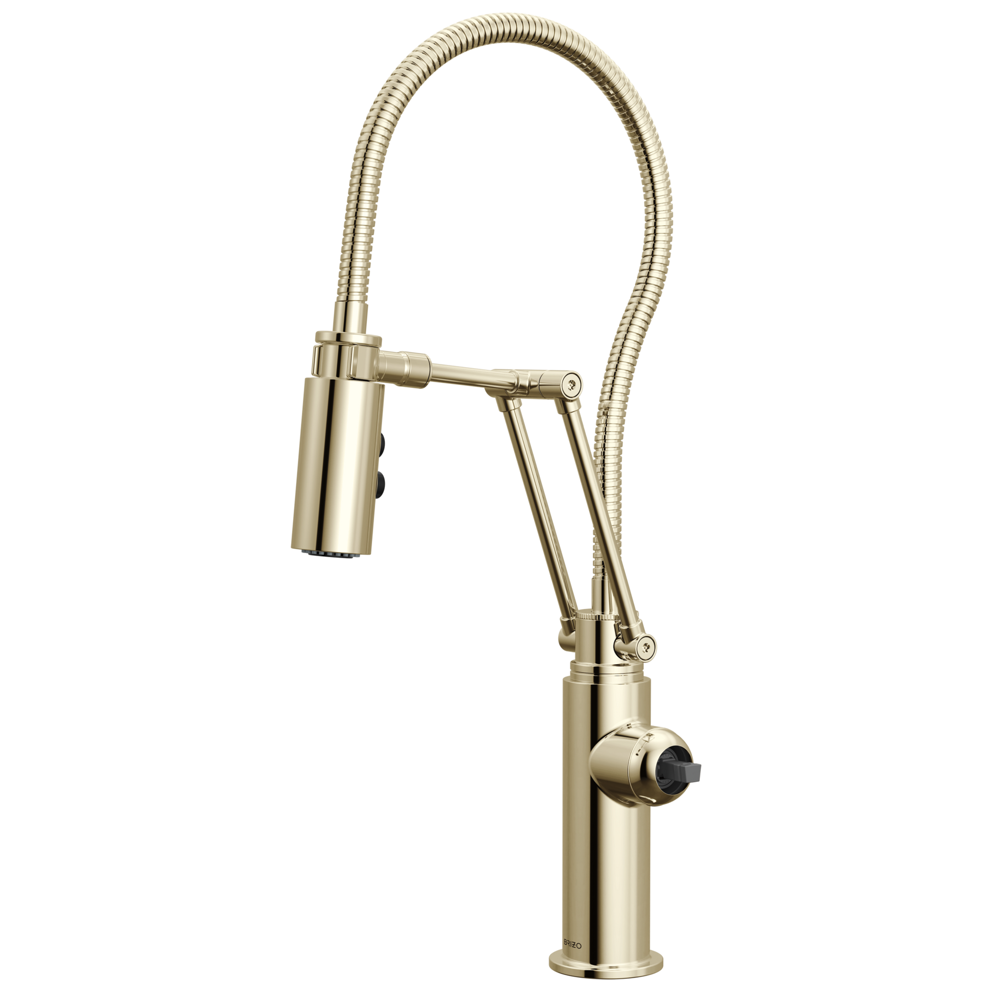 Articulating Kitchen Faucet with Finished Hose - Less Handle