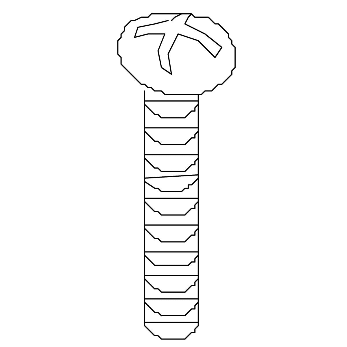 KOHLER K-63149 Screw 8-32 X1, Pan