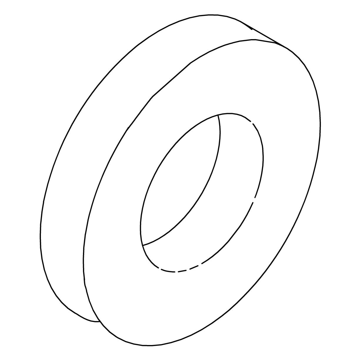 KOHLER K-63270 Washer, Plain, .219 X .500 X .049