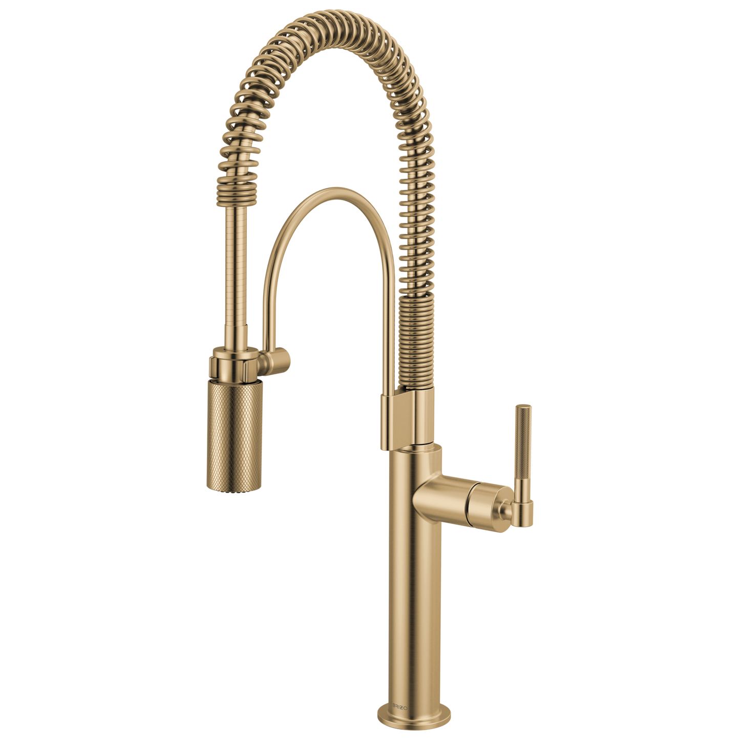 Brizo Litze 63343LF Semi-Professional Kitchen Faucet - Knurled Handle - Luxe Gold