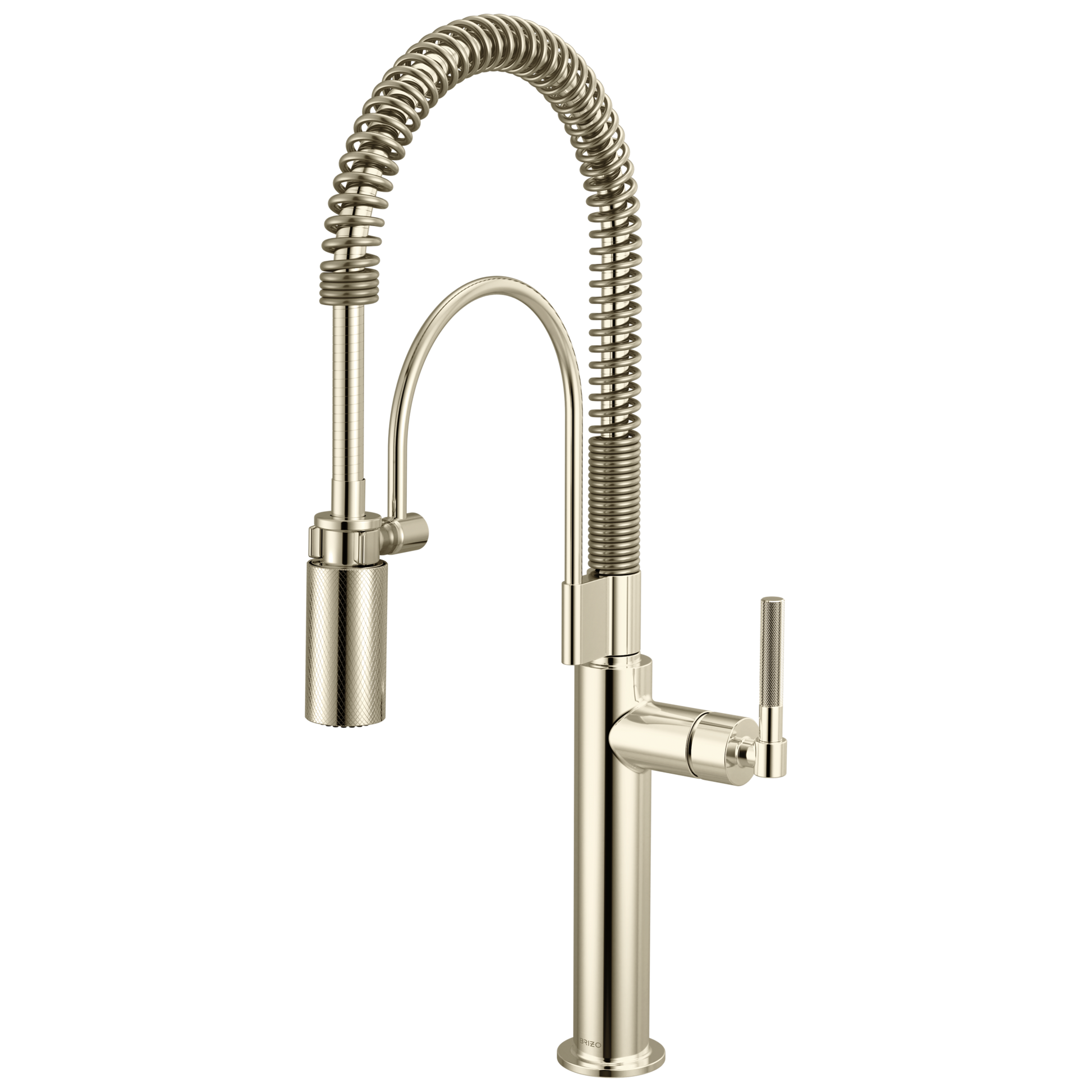 Brizo Litze 63343LF Semi-Professional Kitchen Faucet - Knurled Handle - Polished Nickel