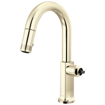 Pull-Down Prep Faucet with Arc Spout - Less Handle