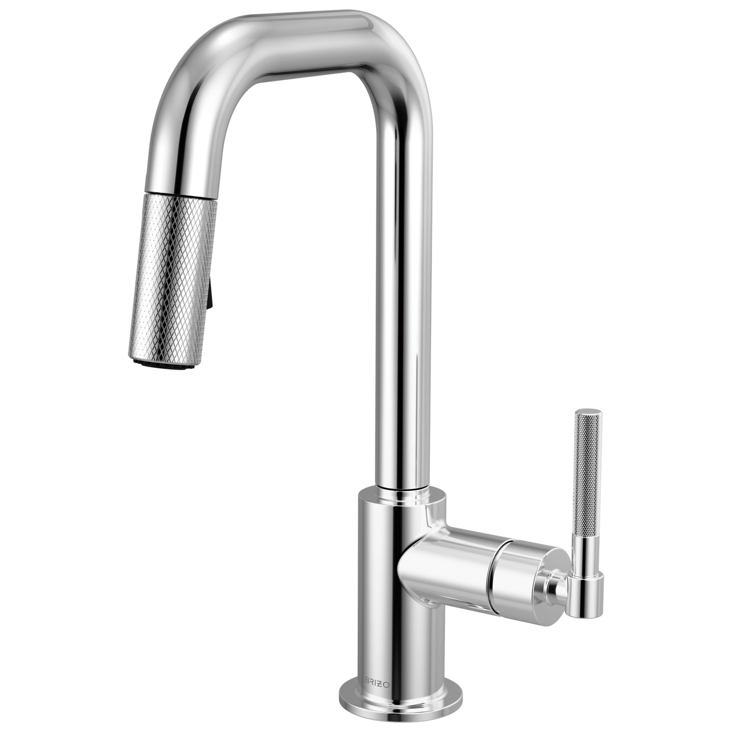 Brizo Litze 63953LF Pull-Down Prep Faucet with Square Spout - Knurled Handle - Chrome