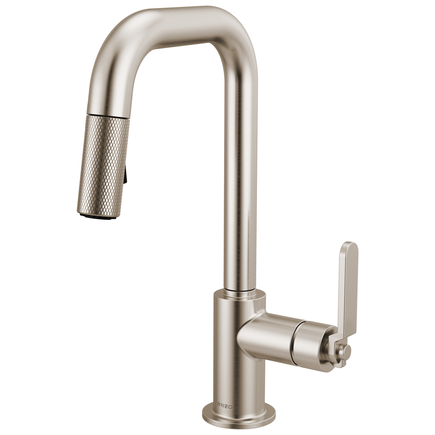 Brizo Litze 63954LF Pull-Down Prep Faucet with Square Spout - Industrial Handle - Stainless