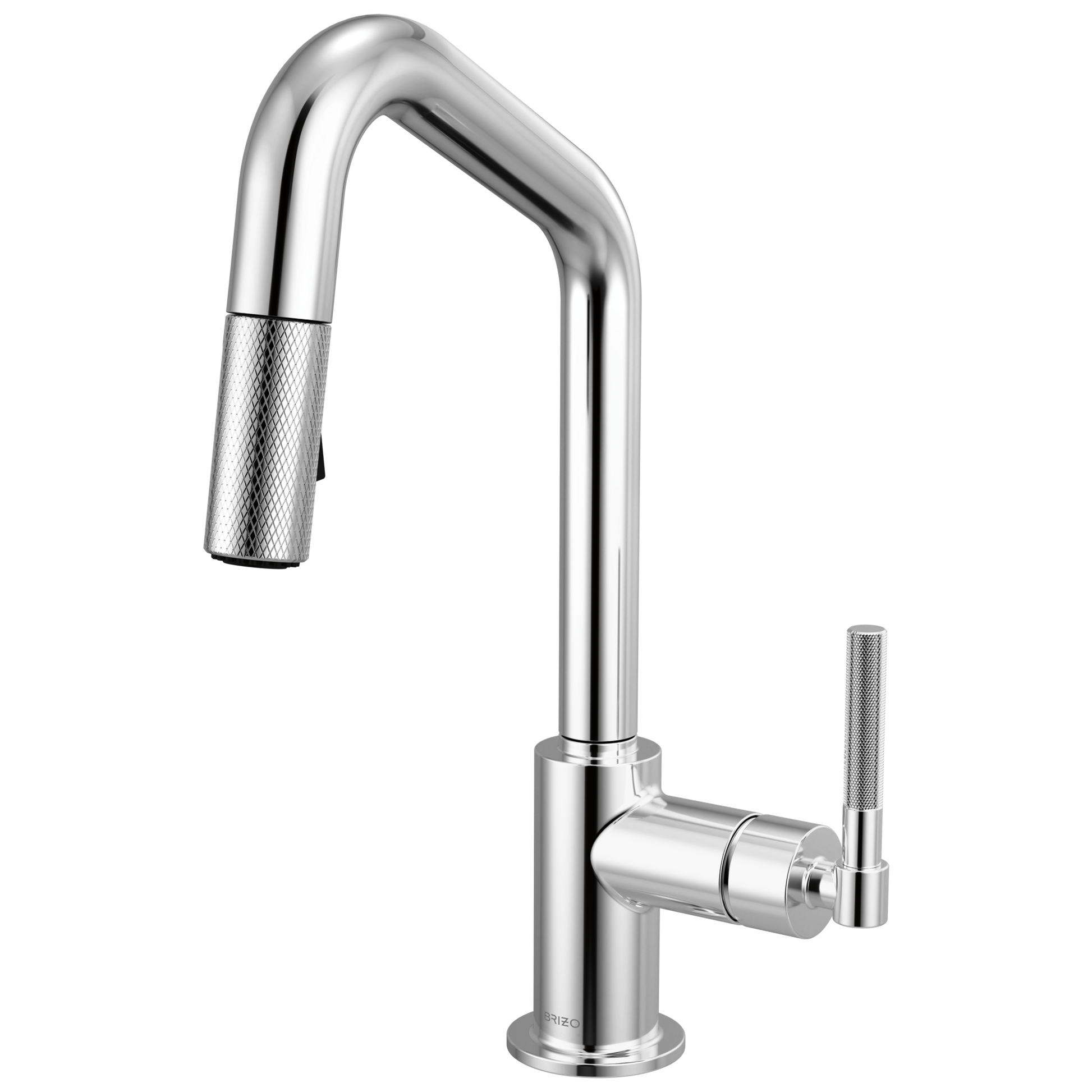 Brizo Litze 63963LF Pull-Down Prep Faucet with Angle Spout - Knurled Handle - Chrome