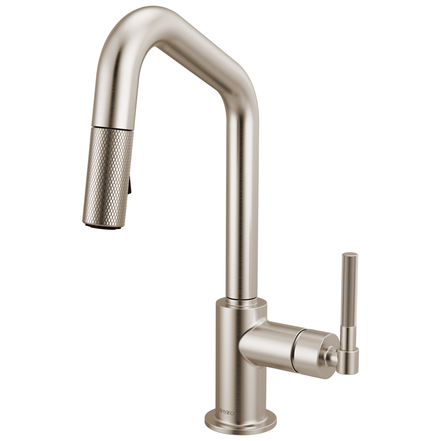 Brizo Litze 63963LF Pull-Down Prep Faucet with Angle Spout - Knurled Handle - Stainless