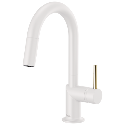 Pull-Down Prep Kitchen Faucet with Arc Spout - Less Handle