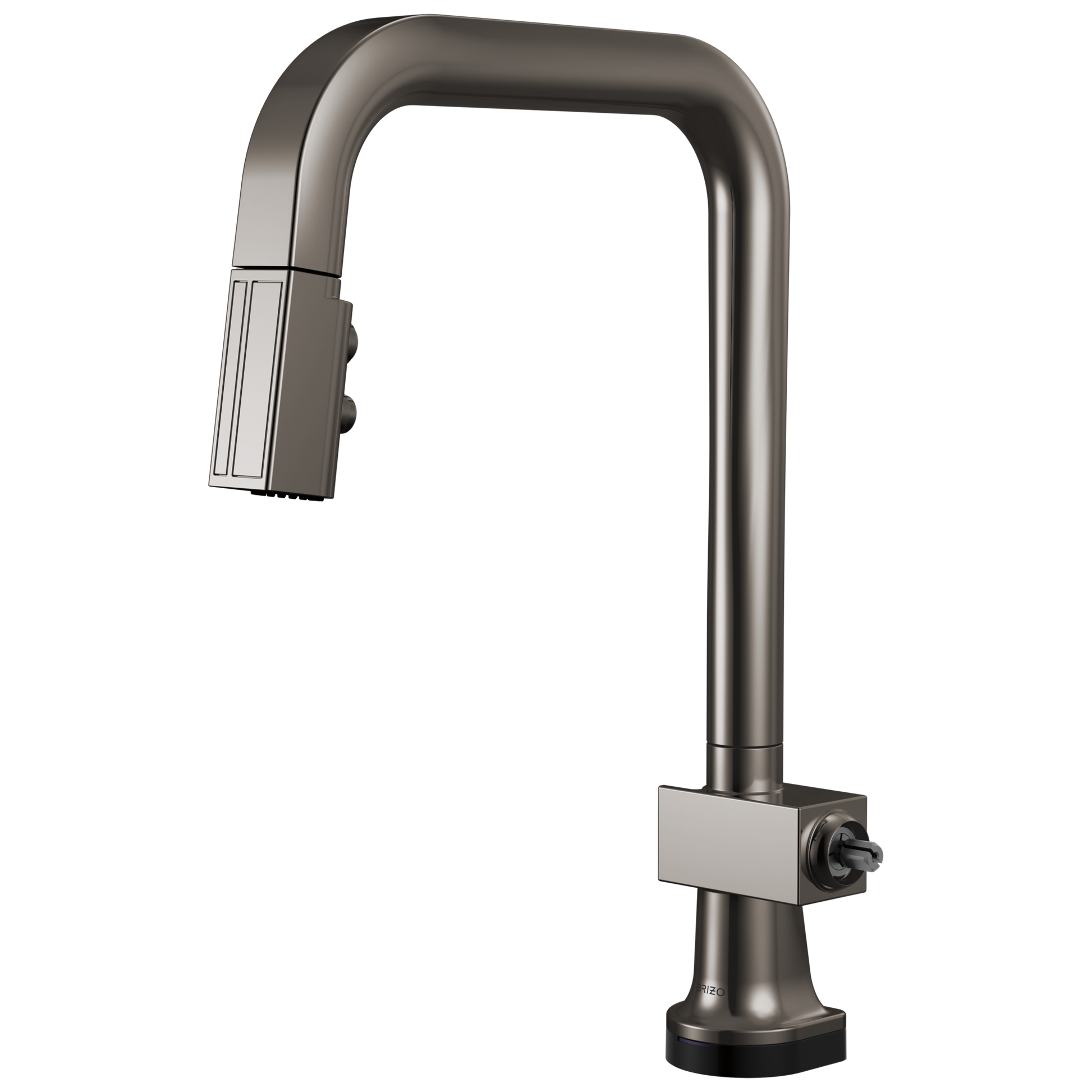 Brizo Frank Lloyd Wright 64023LF SmartTouch Pull-Down Kitchen Faucet with Square Spout - Less Handle - Brilliance Black Onyx