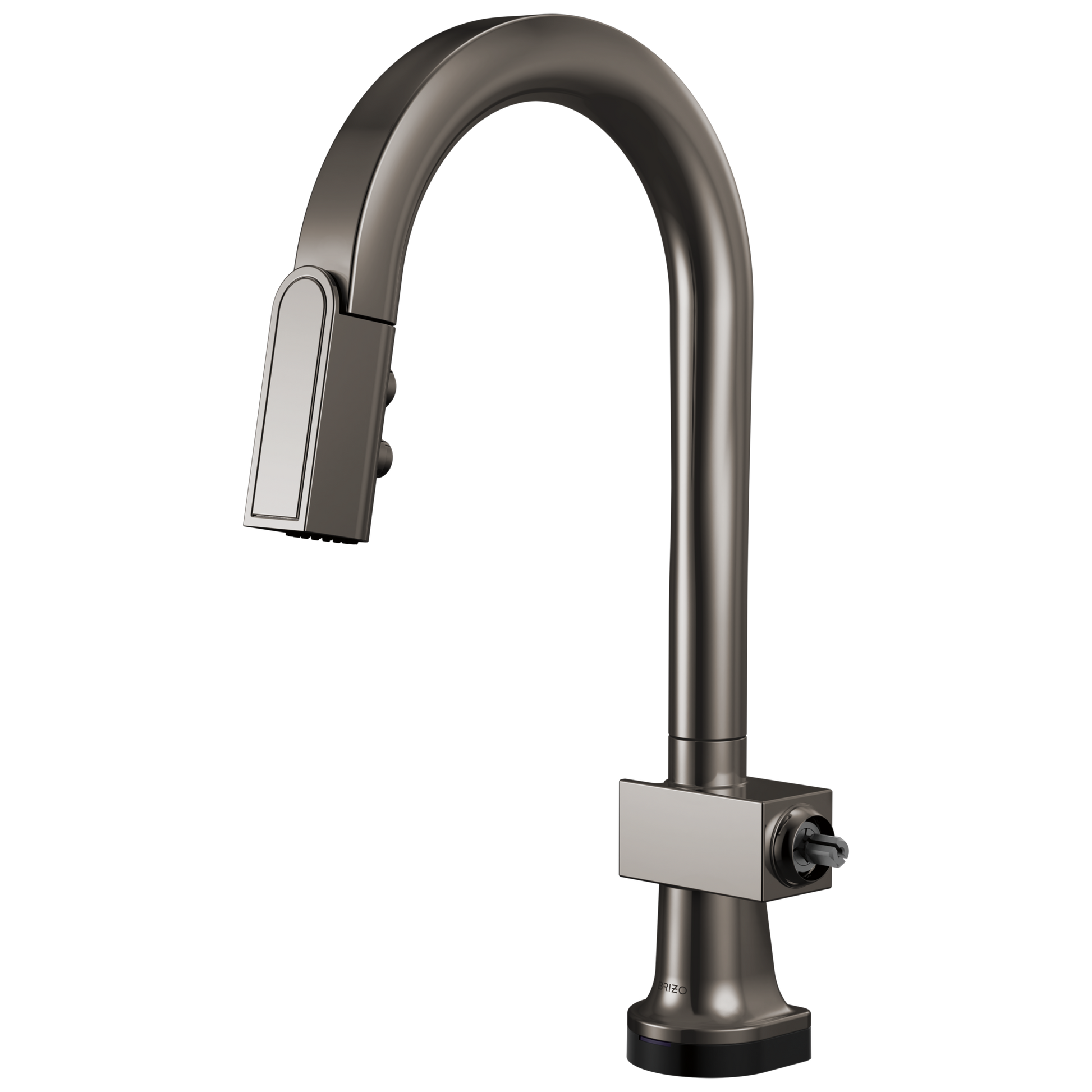 Brizo Frank Lloyd Wright 64922LF SmartTouch Pull-Down Prep Faucet with Arc Spout - Less Handle - Brilliance Black Onyx