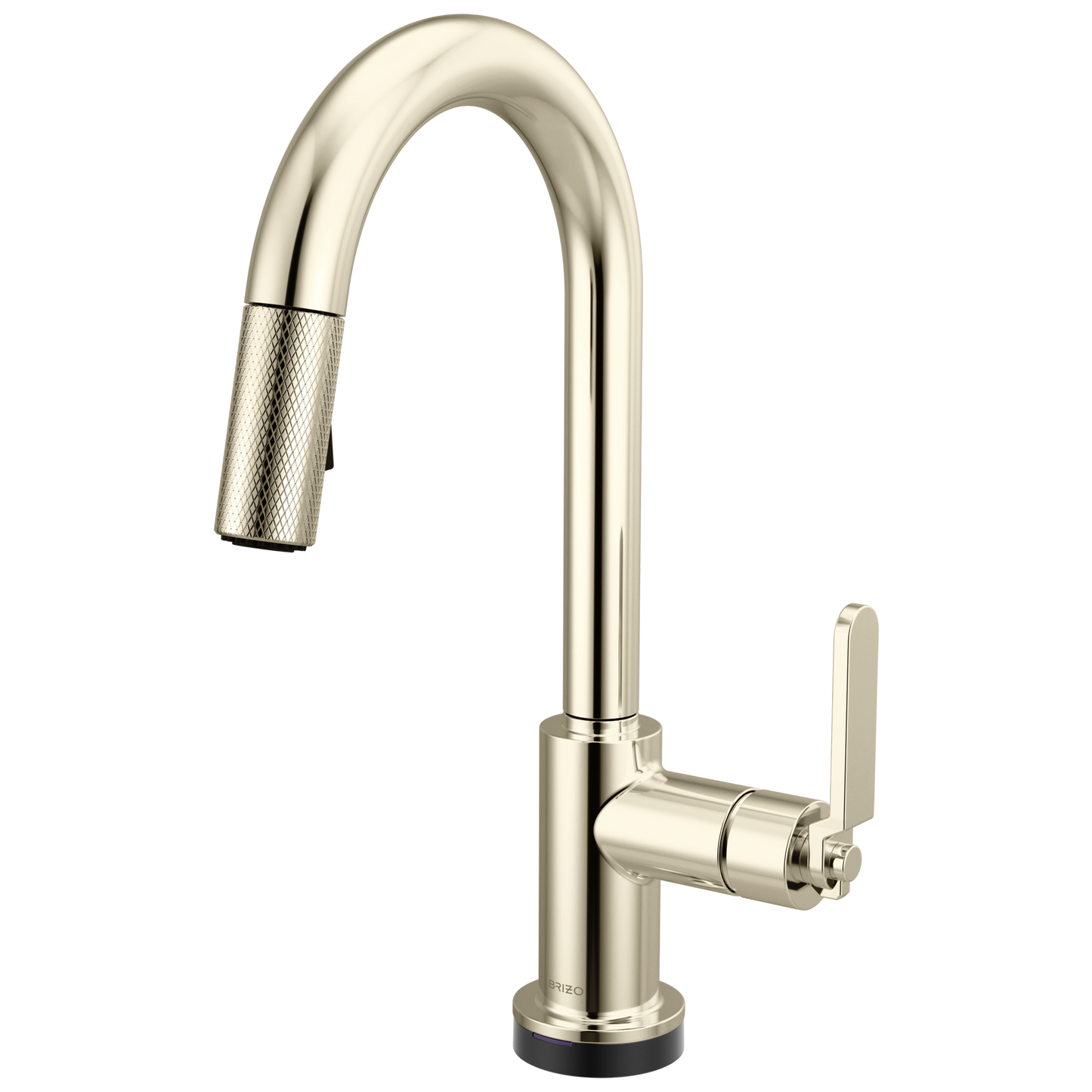 Brizo Litze 64944LF Smarttouch Pull-Down Prep Faucet with Arc Spout - Industrial Handle - Polished Nickel
