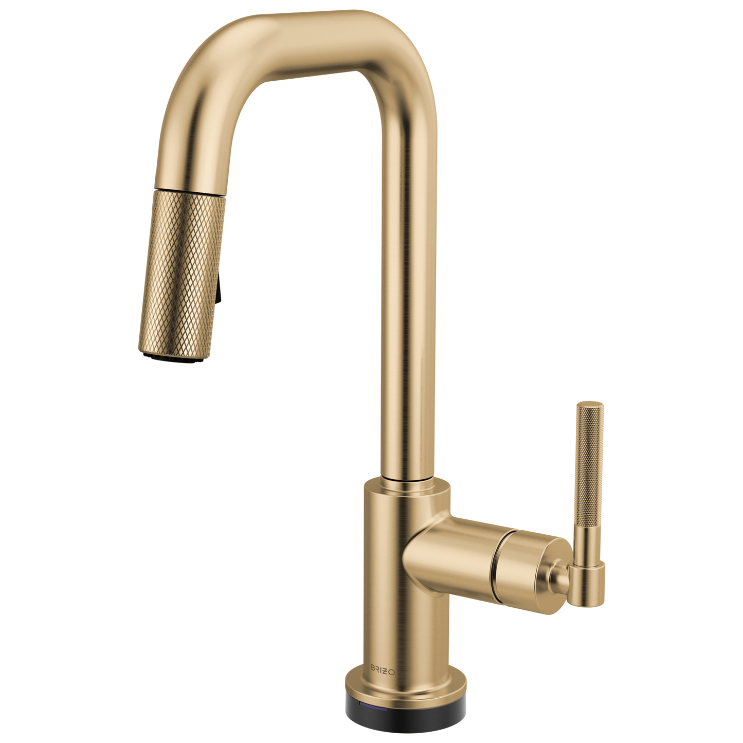 Brizo Litze 64953LF Smarttouch Pull-Down Prep Faucet with Square Spout - Knurled Handle - Luxe Gold