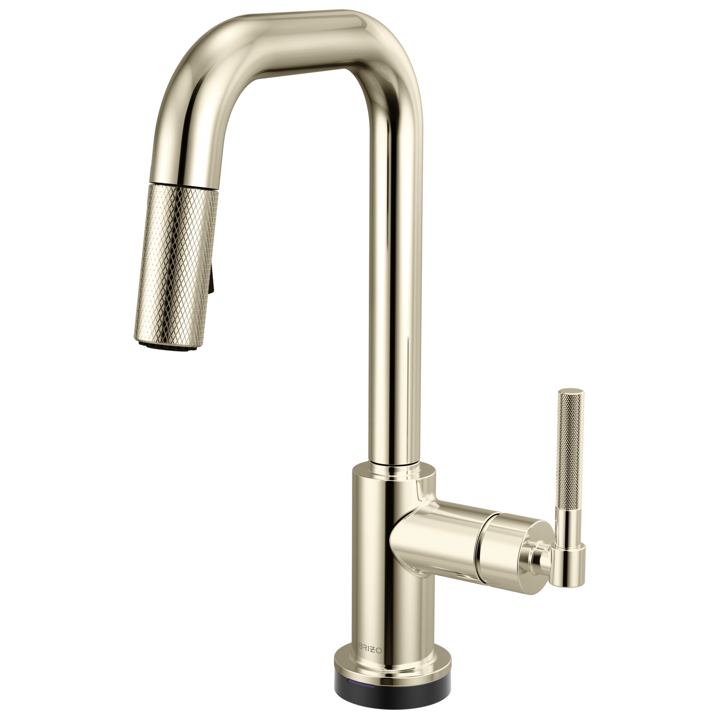 Brizo Litze 64953LF Smarttouch Pull-Down Prep Faucet with Square Spout - Knurled Handle - Polished Nickel