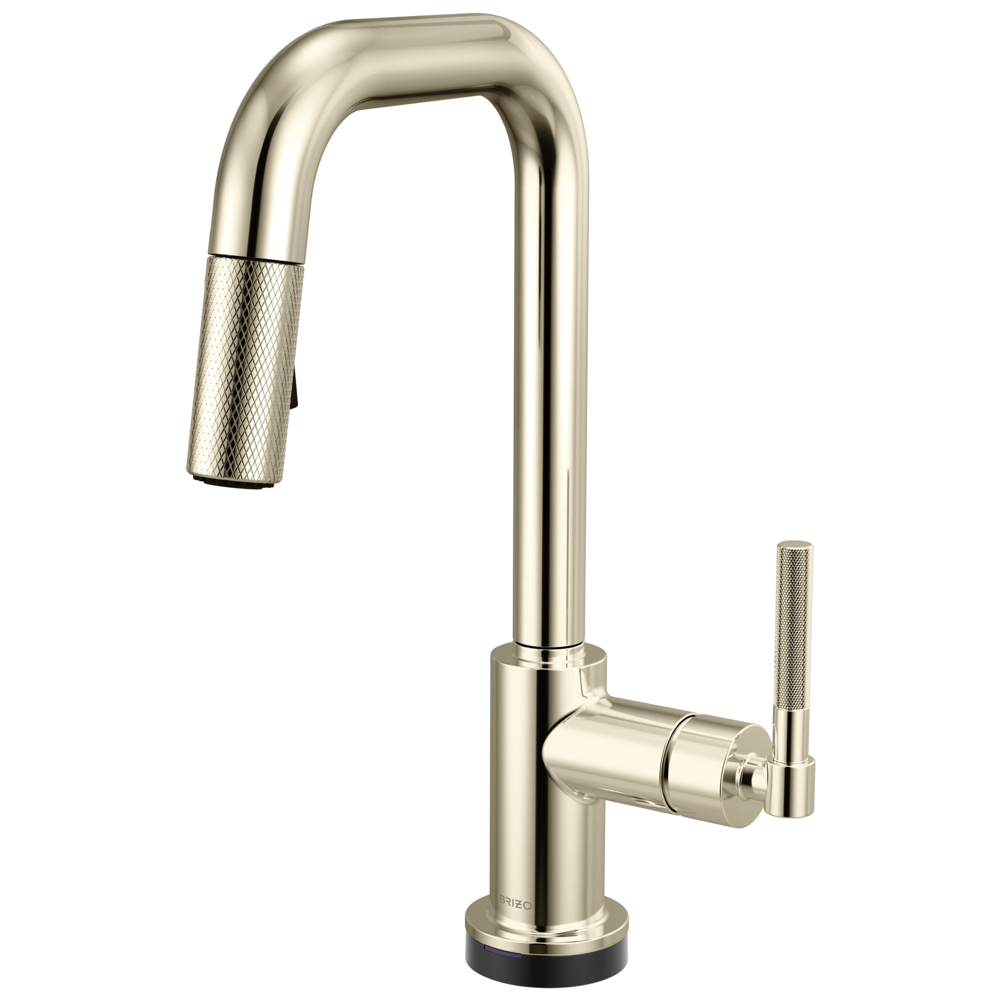 Brizo Litze 64953LF Smarttouch Pull-Down Prep Faucet with Square Spout - Knurled Handle - Polished Nickel