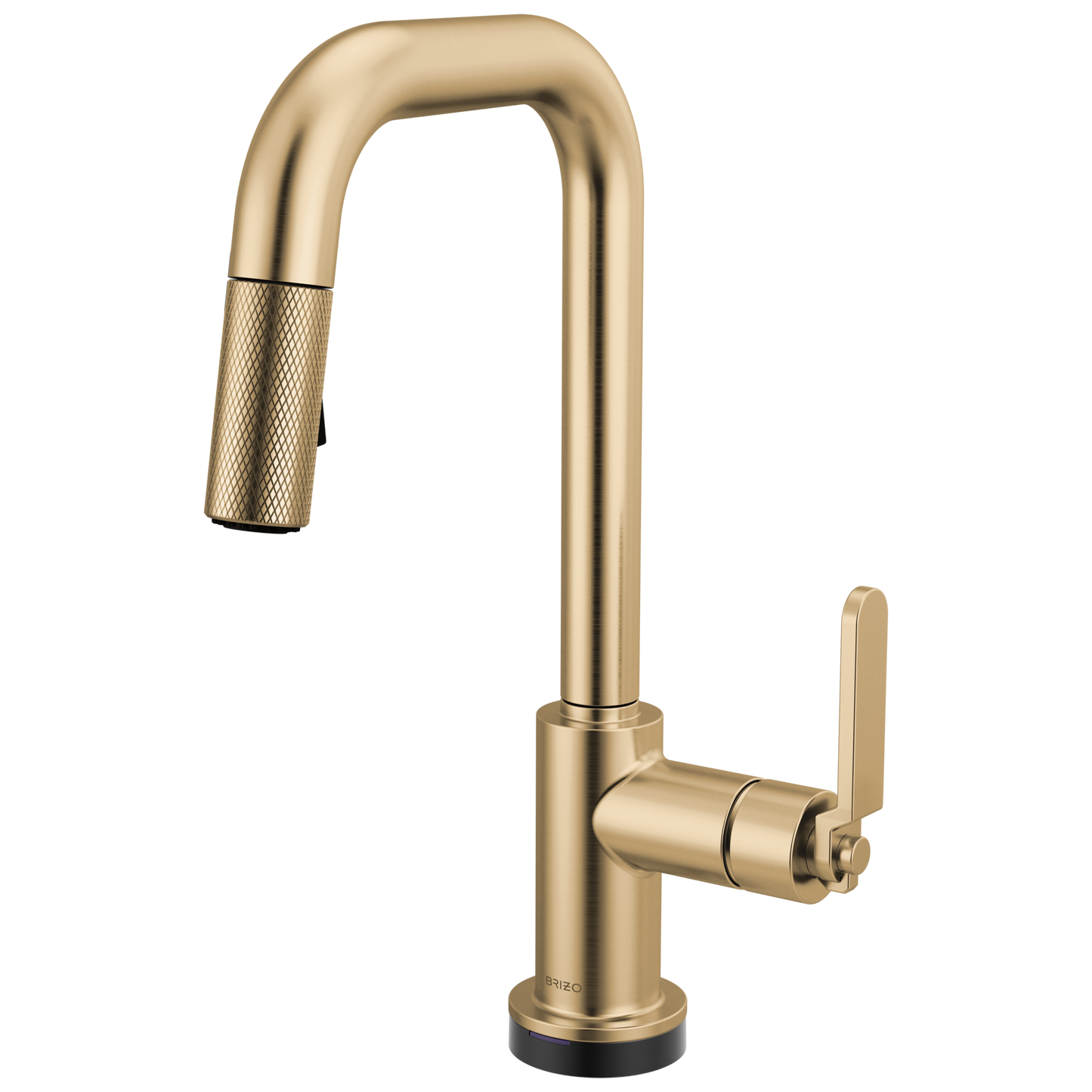 Brizo Litze 64954LF Smarttouch Pull-Down Prep Faucet with Square Spout - Industrial Handle - Luxe Gold