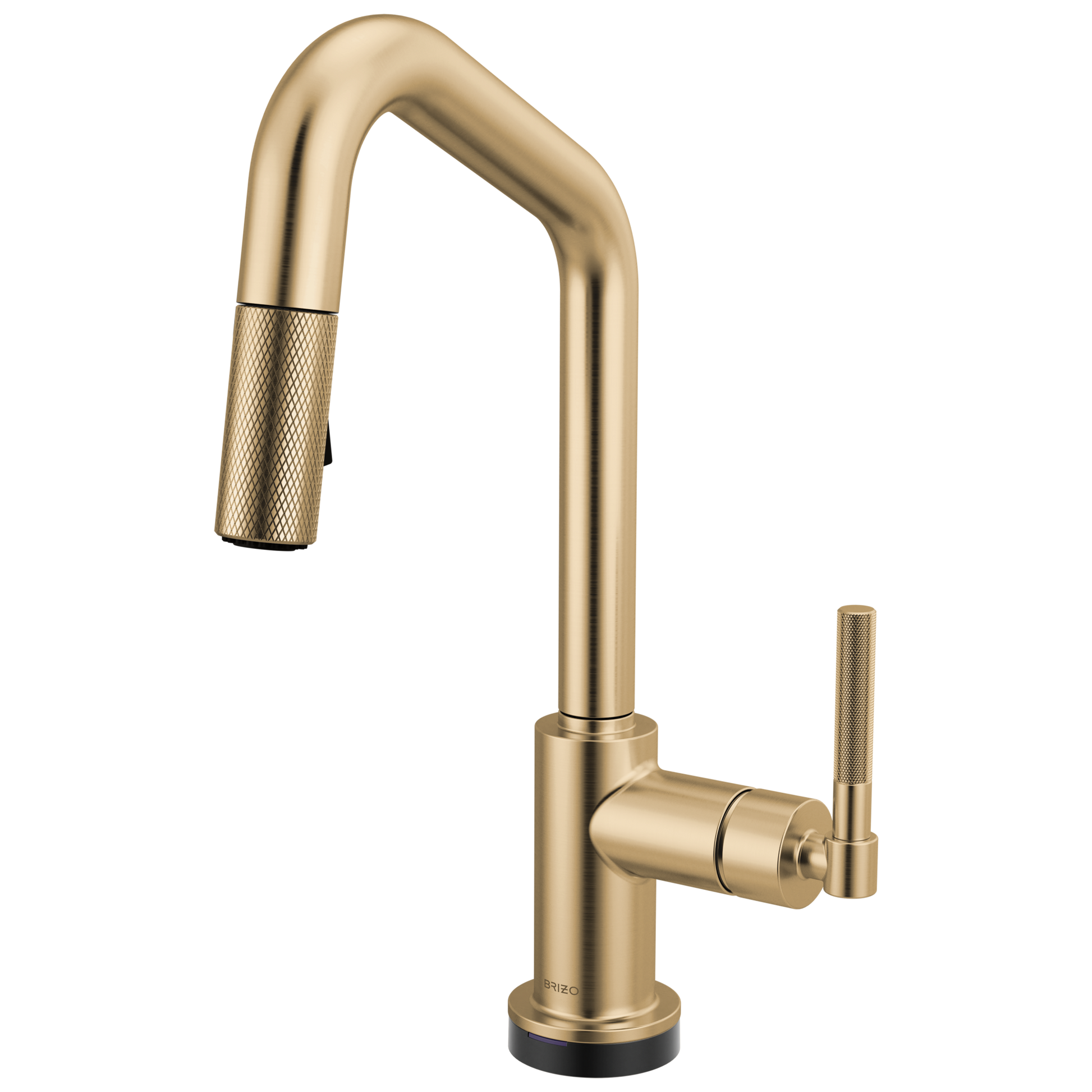 Brizo Litze 64963LF Smarttouch Pull-Down Prep Faucet with Angle Spout - Knurled Handle - Luxe Gold