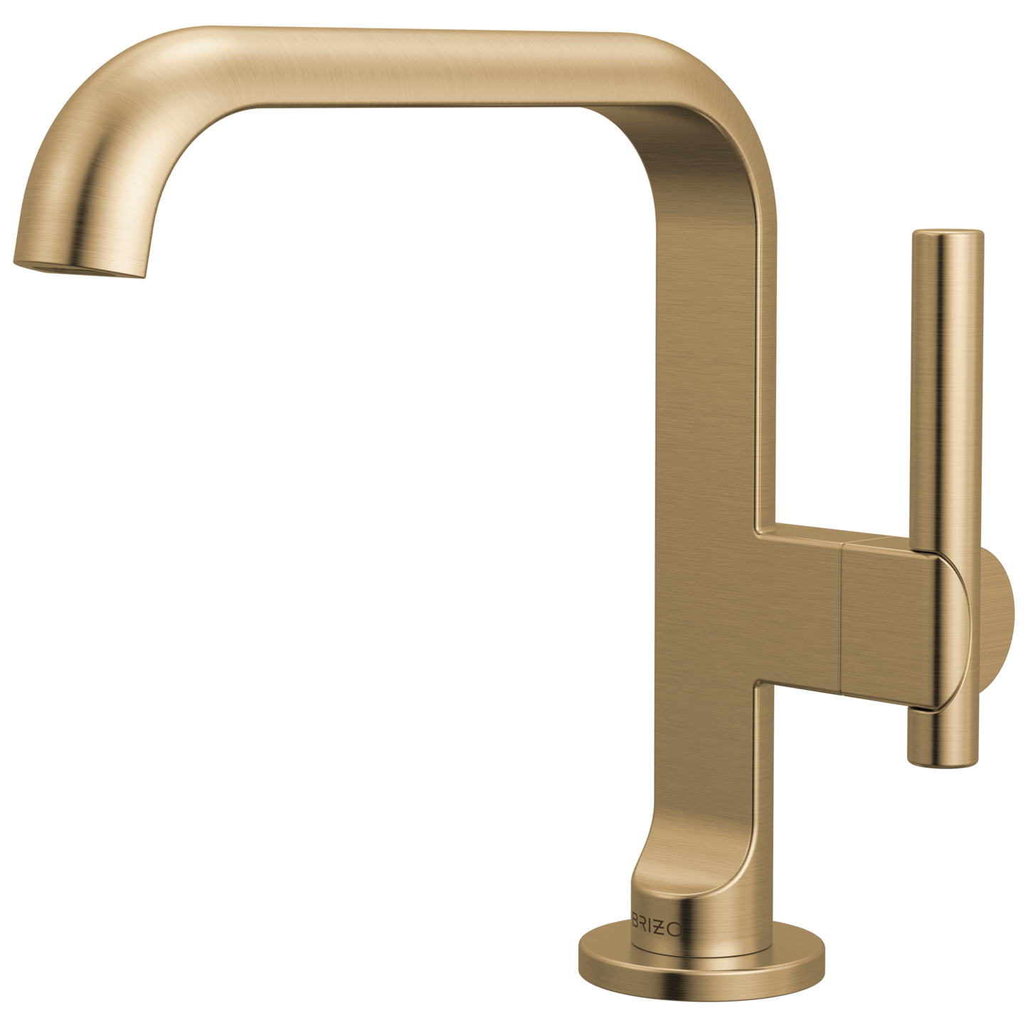 Brizo Roccesco 650111LF Single-Handle Lavatory Faucet with Square Spout - Luxe Gold
