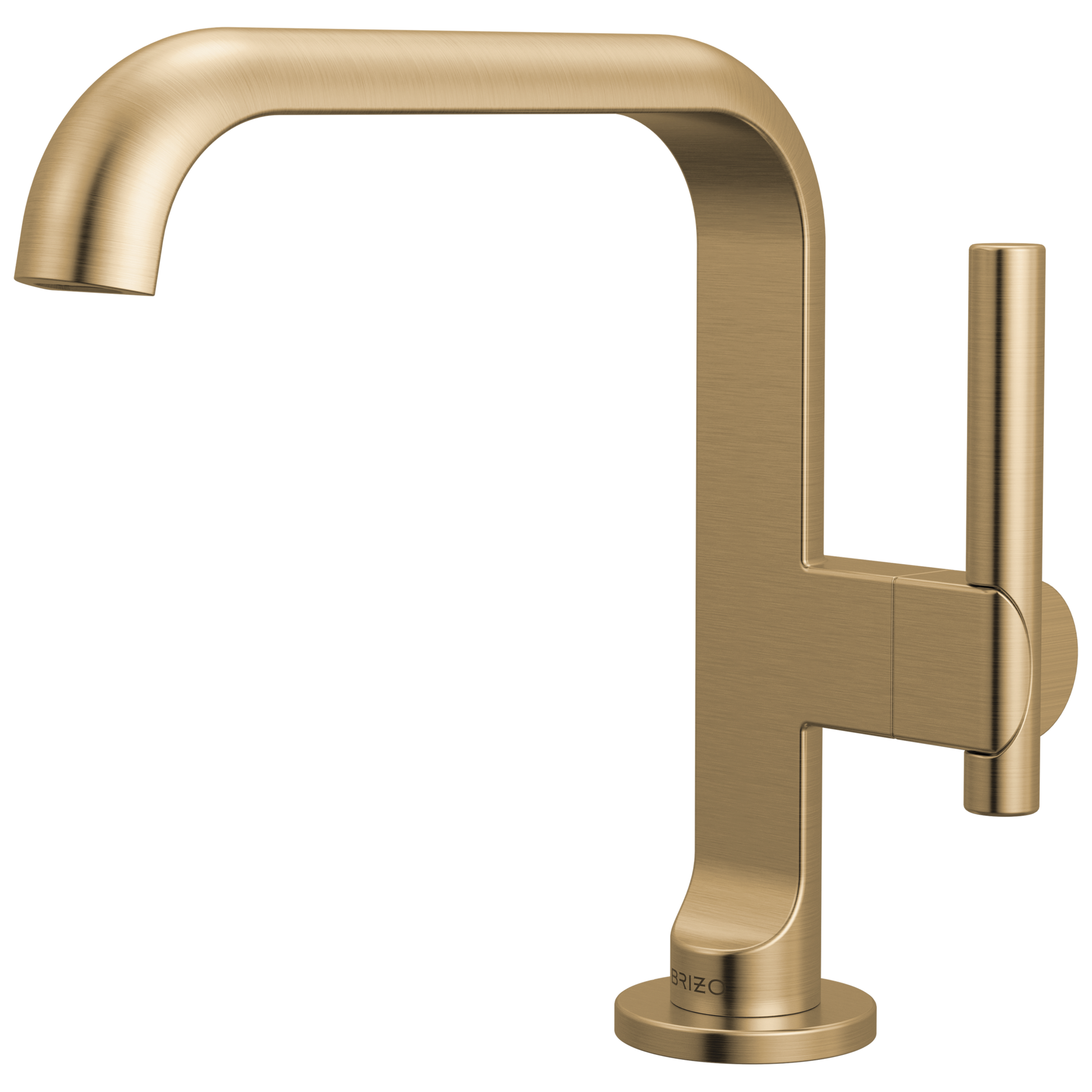 Brizo Roccesco 650111LF Single-Handle Lavatory Faucet with Square Spout - Luxe Gold