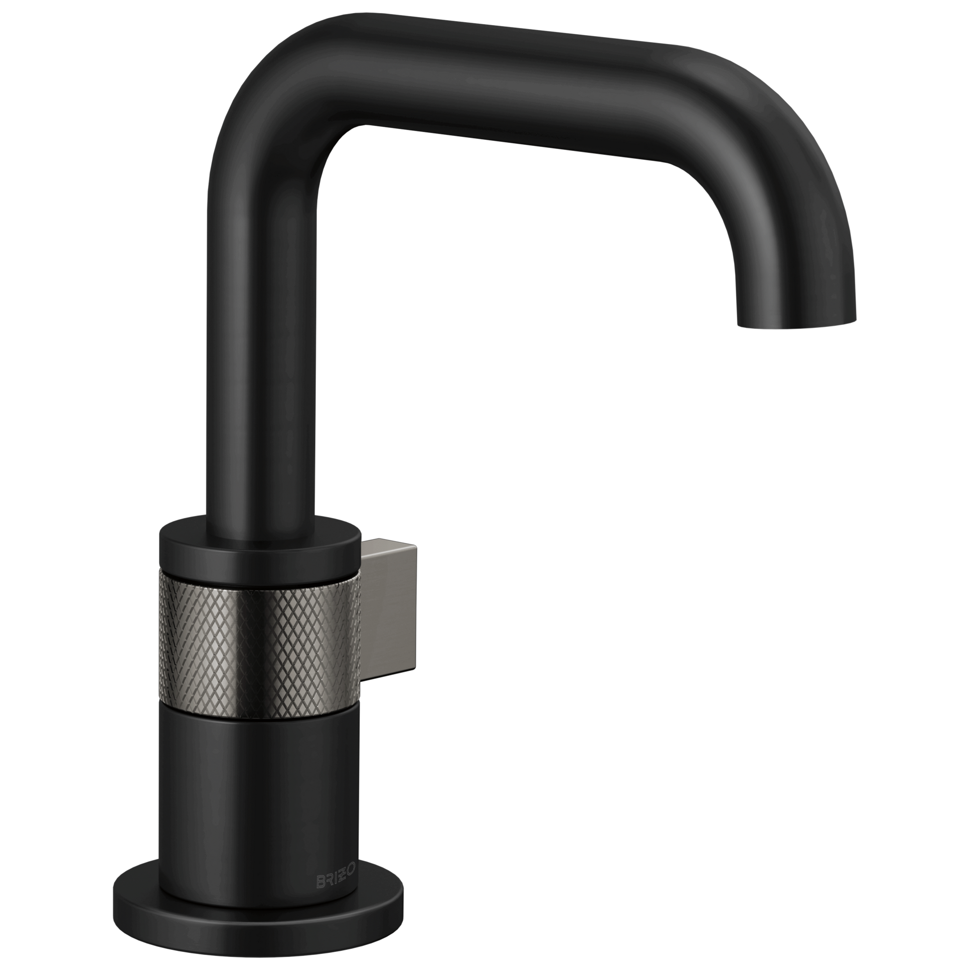 Brizo Litze 65035LF Single-handle Lavatory - MATTE BLACK/LUXE STEEL