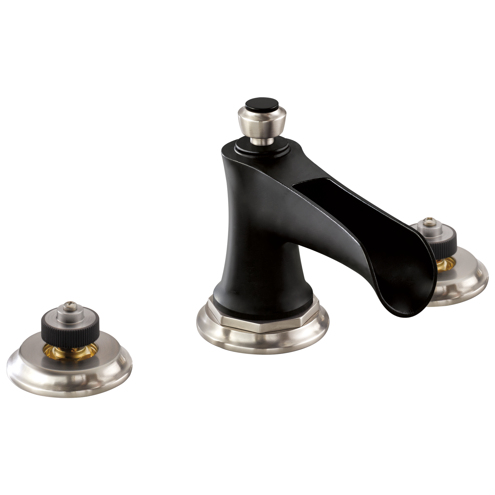 Widespread Lavatory Faucet with Channel Spout - Less Handles 1.2 GPM