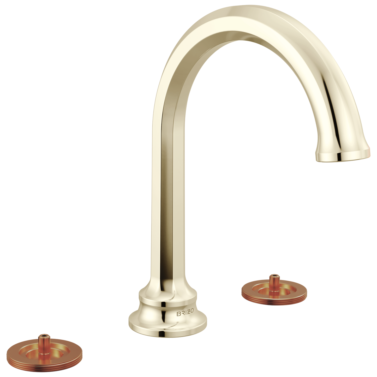 Brizo Beauclere 65365LF Widespread Lavatory Faucet with Arc Spout - Less Handles 1.2 GPM - Polished Nickel
