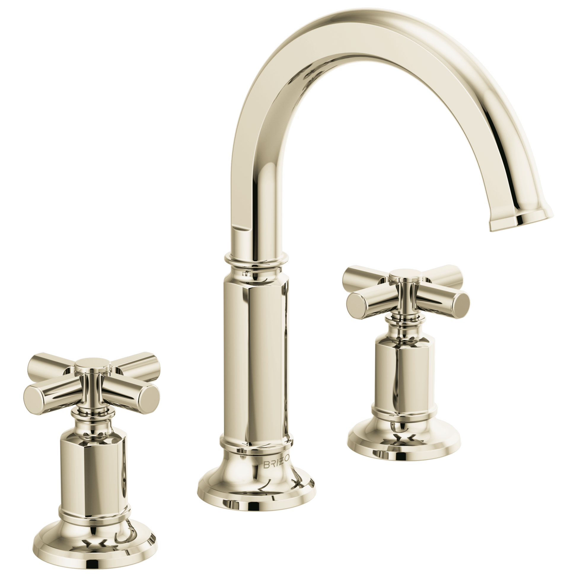 Brizo Invari 65376LF Widespread Lavatory Faucet with Arc Spout - Less Handles 1.2 GPM - Polished Nickel