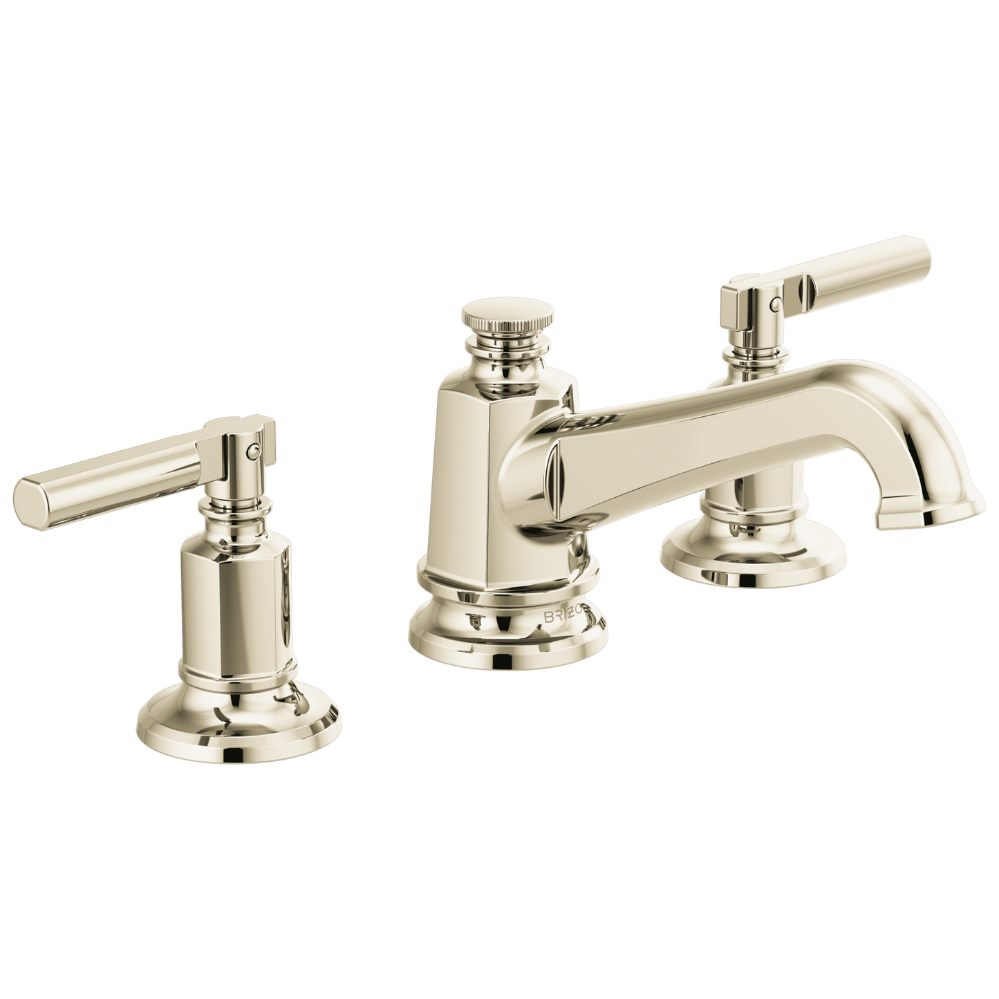 Brizo Invari 65378LF Widespread Lavatory Faucet with Angled Spout - Less Handles 1.2 GPM - Polished Nickel