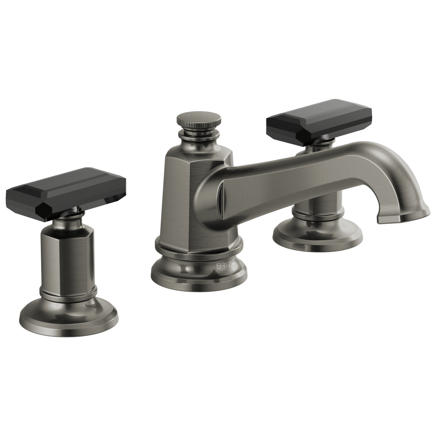 Brizo Invari 65378LF Widespread Lavatory Faucet with Angled Spout - Less Handles 1.2 GPM - Luxe Steel