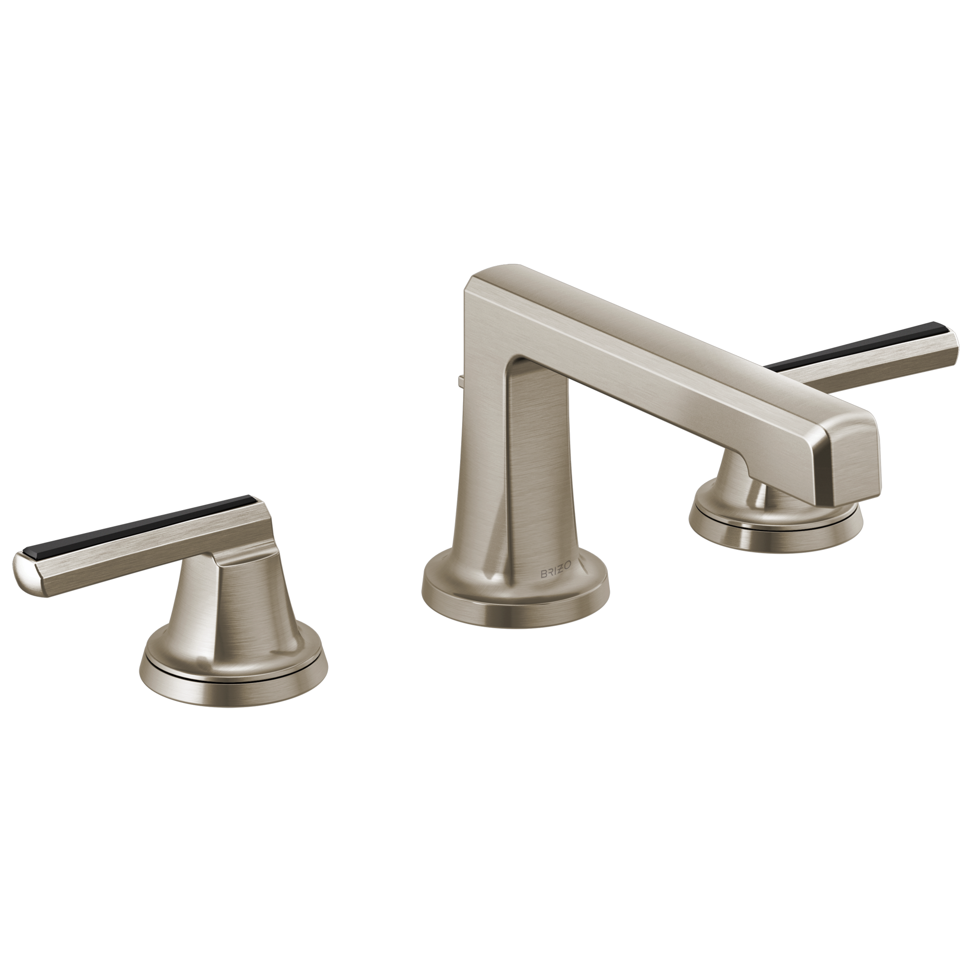 Brizo Levoir 65397LF Widespread Lavatory Faucet with Low Spout - Less Handles 1.2 GPM - Luxe Nickel